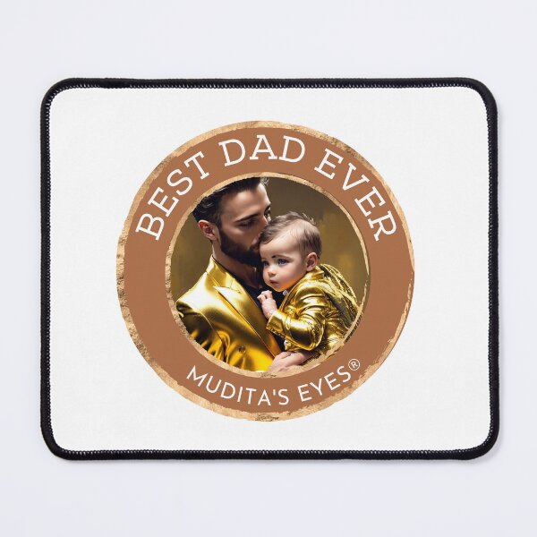Item preview,   Lovely " Best dad ever" Angelic Happy Soft Father and Baby  Sticker designed and sold by MuditasEyes.