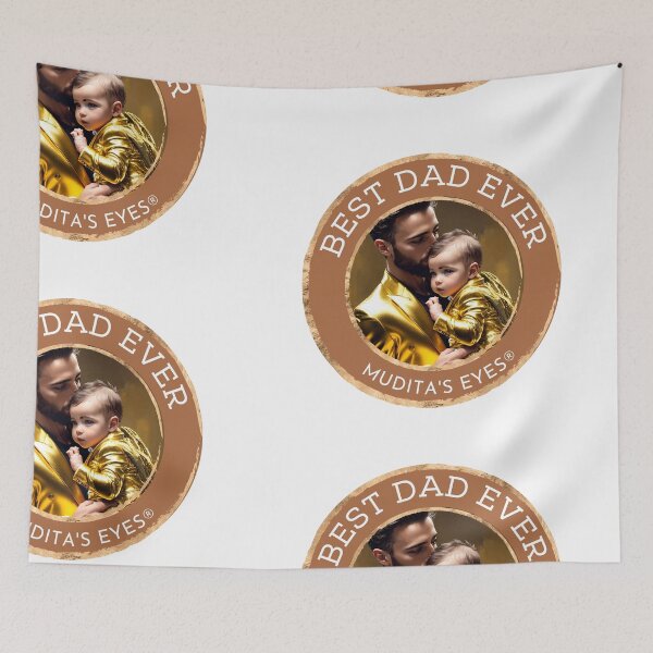 Item preview,   Lovely " Best dad ever" Angelic Happy Soft Father and Baby  Sticker designed and sold by MuditasEyes.