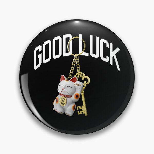 Item preview, Good Luck Maneki Neko Key Chain designed and sold by monothatthat.