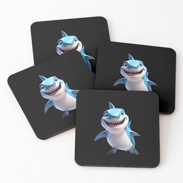 Item preview, Cute shark predator ocean teeth apex swim hunt designed and sold by w1ckerman.