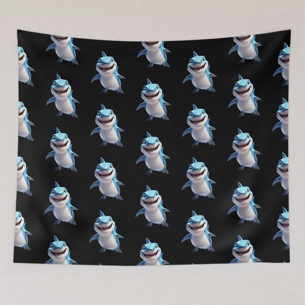 Item preview, Cute shark predator ocean teeth apex swim hunt designed and sold by w1ckerman.
