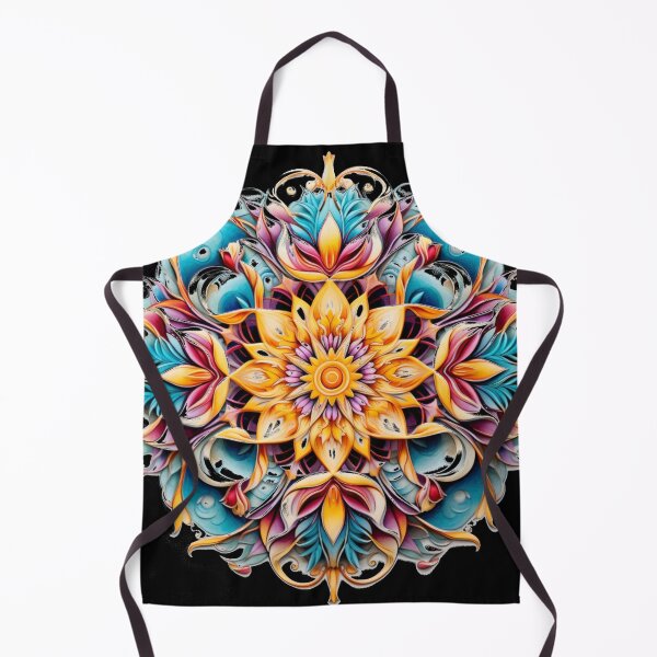 Item preview, Copy of Mandala flower Black background By Jonathan P., and AI designed and sold by JonathanP514.