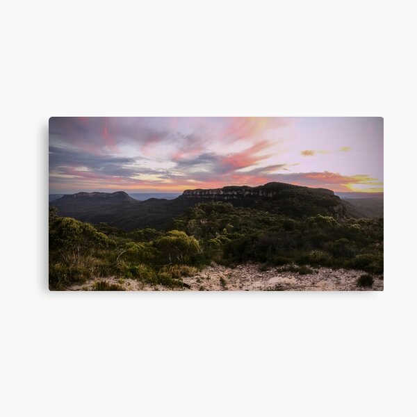 Item preview, Sunset at Mt Solitary and Narrowneck, NSW, Australia designed and sold by GeorgeOne.