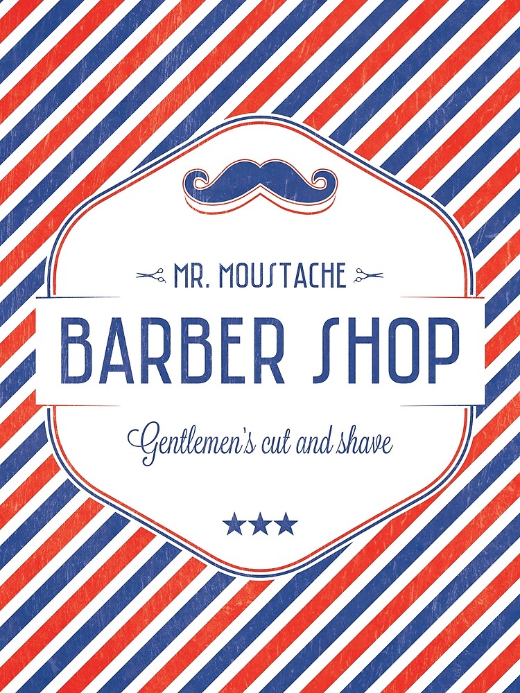 Mr. Moustache Barber Shop by the99thstudio
