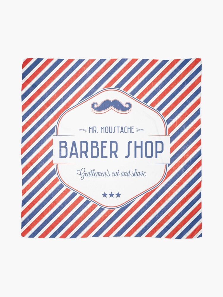 Alternate view of Mr. Moustache Barber Shop Scarf