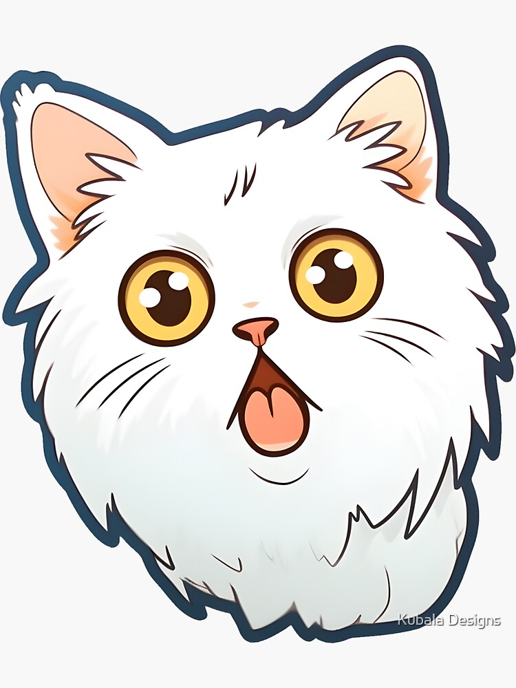 cat meme face, funny cat Sticker for Sale by jassine11