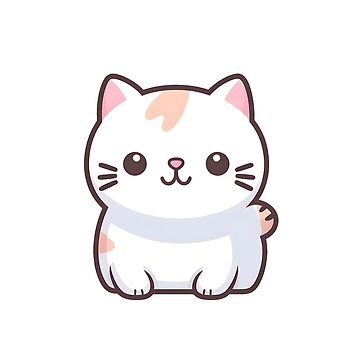 Cute Anime Kawaii Cat Sticker for Sale by Darcekar