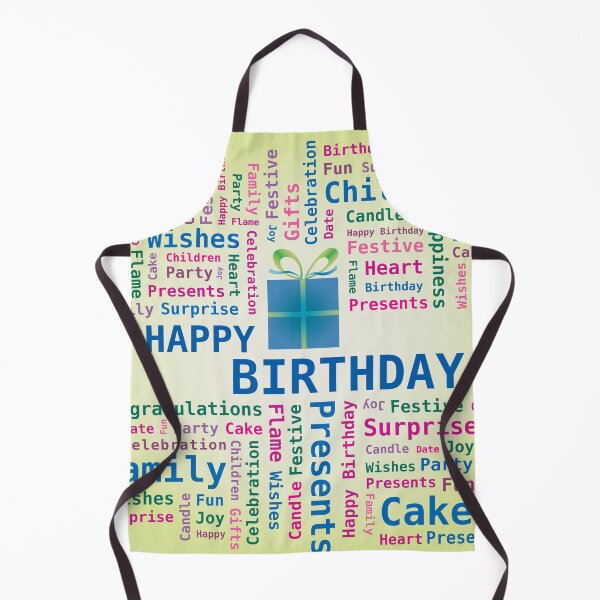 Item preview, Happy Birthday Word Cloud Letters Image Gift Tag Multicolor Background designed and sold by WinfinityDesigns.