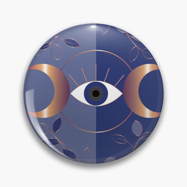 Item preview, Mystical Evil Eye, Metallic and Blue designed and sold by HildegunStudio.