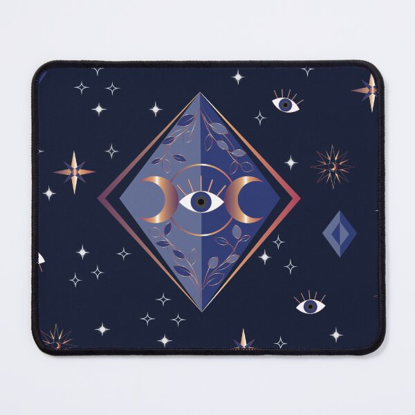 Item preview, Mystical Evil Eye, Metallic and Blue designed and sold by HildegunStudio.