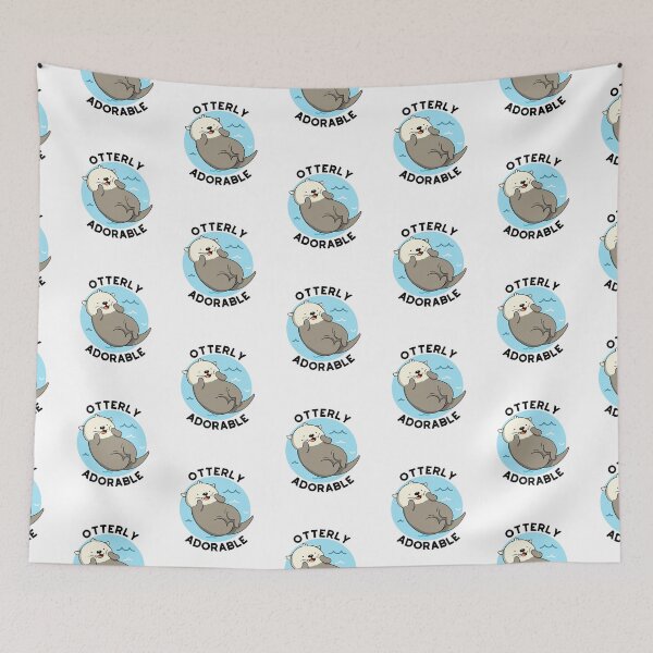 Item preview, Otterly Adorable Funny Otter Puns  designed and sold by punnybone.