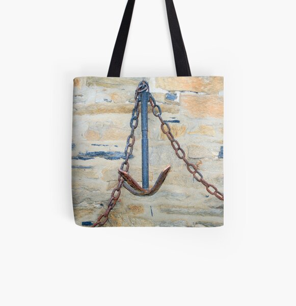 www.lizgarnett.com - St Cast Anchor All Over Print Tote Bag