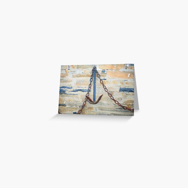 www.lizgarnett.com - St Cast Anchor Greeting Card
