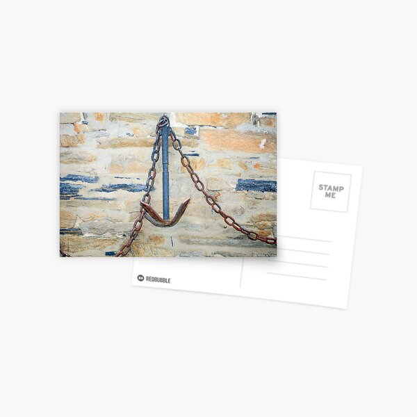 www.lizgarnett.com ... St Cast Anchor, Brittany, France Postcard