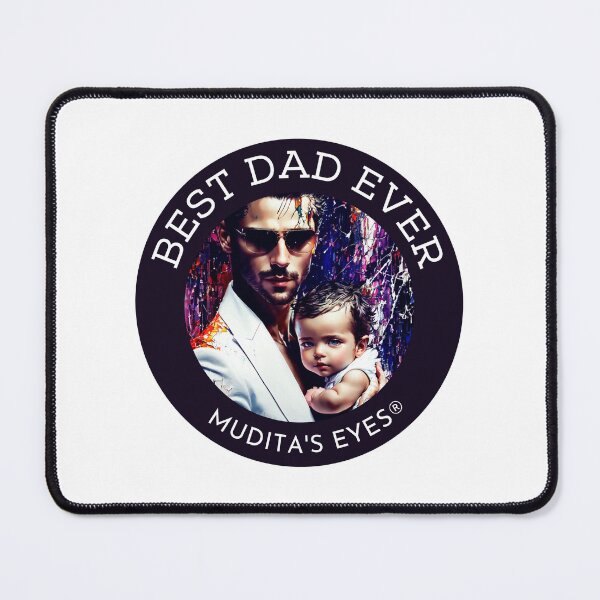 Item preview, Classic " Best dad ever" Angelic Happy Soft Father and Baby Sticker designed and sold by MuditasEyes.