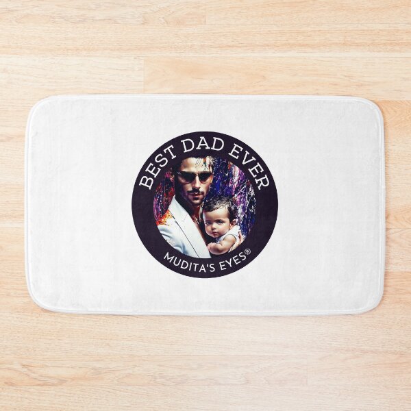 Item preview, Classic " Best dad ever" Angelic Happy Soft Father and Baby  Sticker designed and sold by MuditasEyes.
