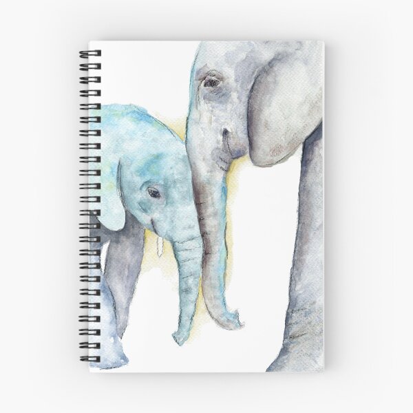 Item preview, Momma elephant and baby watercolor painting designed and sold by AnissaF.