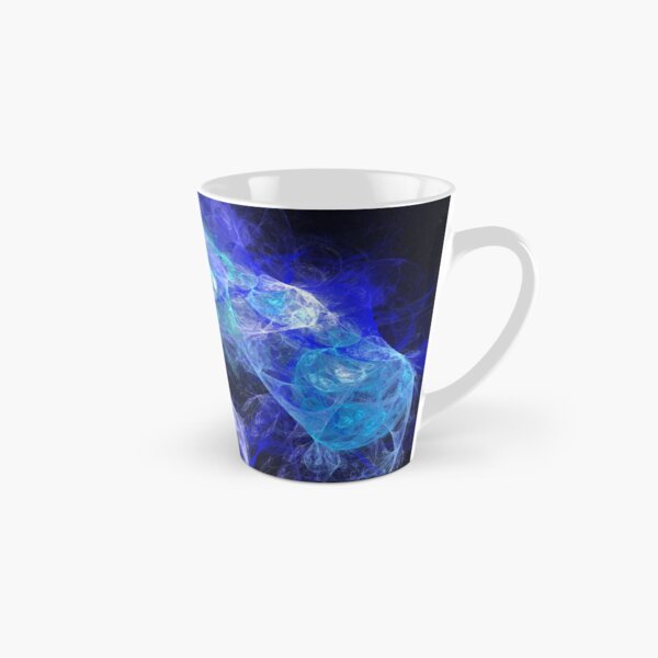 Fraktal in Blau Tasse (konisch)
