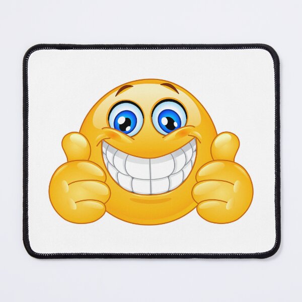 Item preview, Big Smile Emoji with Thumbs up designed and sold by Yael Weiss.