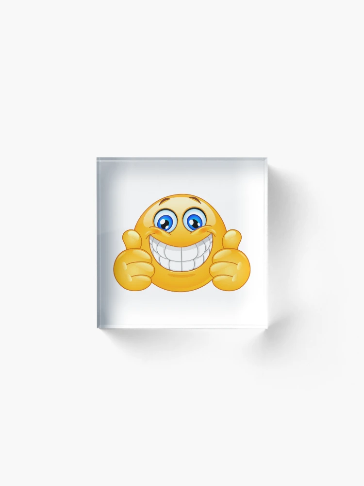 Big Smile Emoji with Thumbs up