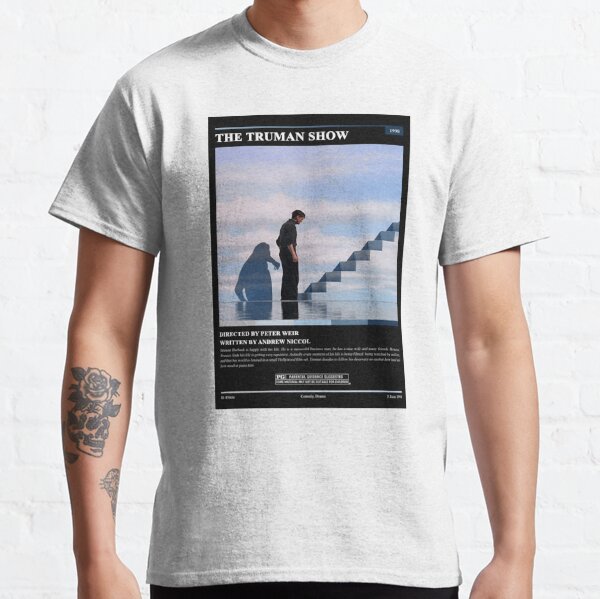 Vtg 1998 The Truman Show Movie Promo T Shirt Mens XL Jim Carrey Dead Stock  -READ