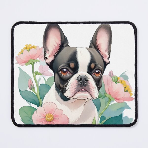 Artikelvorschau, Niedlicher Boston Terrier Dog Aquarell generative KI entworfen und verkauft von juoctaviniarts.