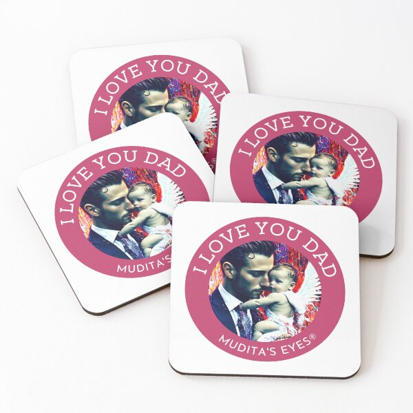 Item preview,  " Best dad ever" Angelic Happy Soft Father and Baby  Sticker designed and sold by MuditasEyes.