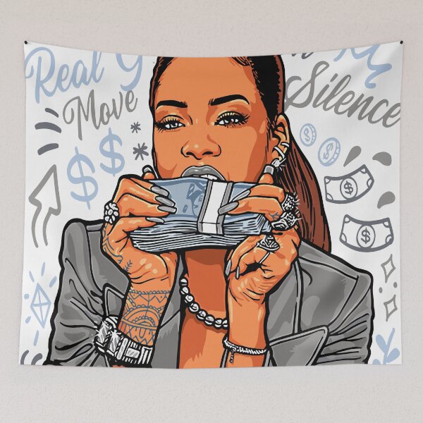 Item preview, Move In Silence Custom Abstract Streetwear Art designed and sold by KingzXclusives.