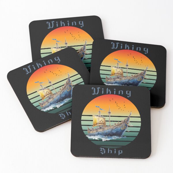 Artikelvorschau, Wikingerschiff, Retro-Wikingerschiff entworfen und verkauft von Kuki-shop.