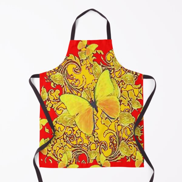 Item preview, GOLDEN BUTERFLIES DESIGN ABSTRACT RED ART designed and sold by sharlesart.
