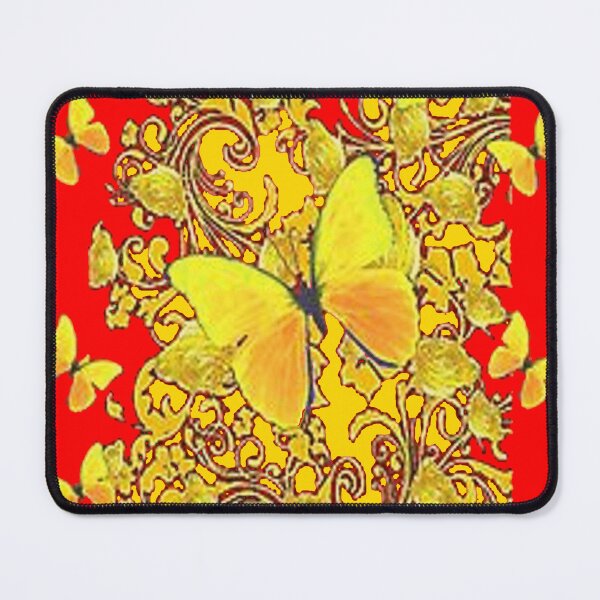 Item preview, GOLDEN BUTERFLIES DESIGN ABSTRACT RED ART designed and sold by sharlesart.