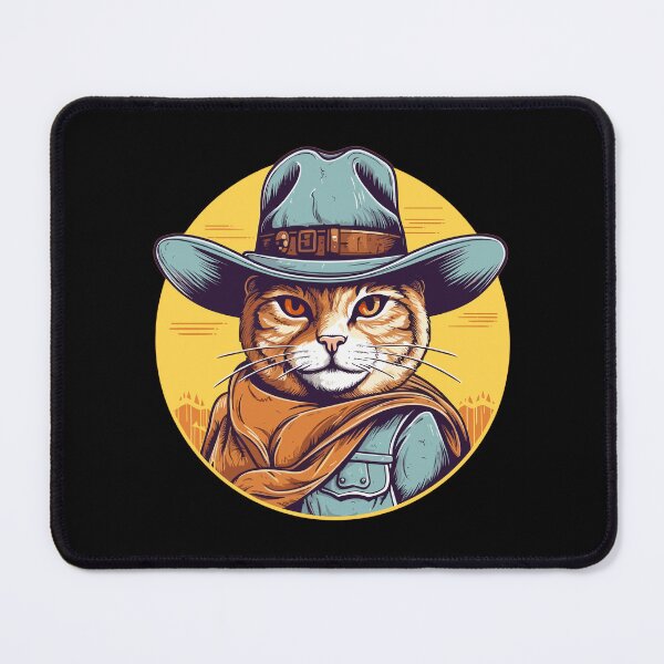 Item preview, Funny Cat Cowboy Cowgirl Meow Howdy Meowdy designed and sold by KsuAnn.