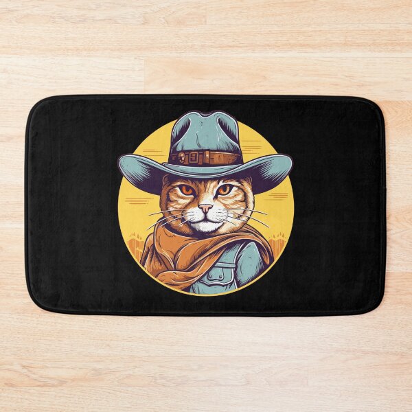 Item preview, Funny Cat Cowboy Cowgirl Meow Howdy Meowdy designed and sold by KsuAnn.