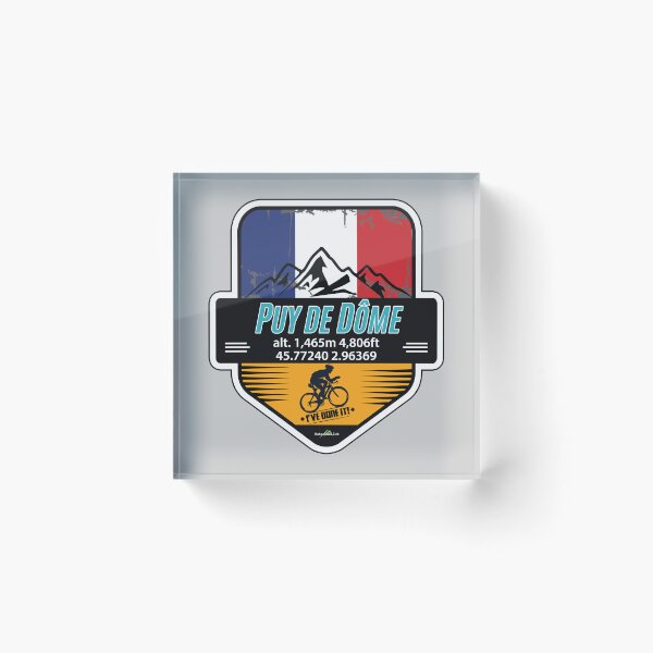 Item preview, Puy de Dome Auvergne France Cycling I've Done It! Sticker T-Shirt 01 designed and sold by OuterShellUK.