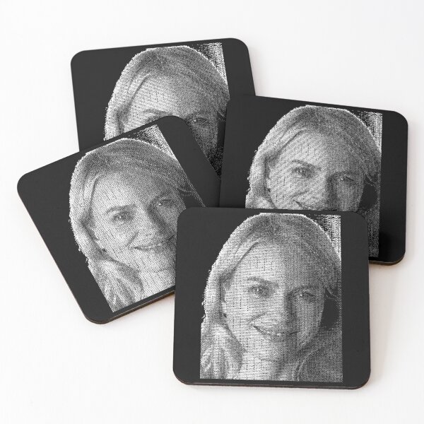 Item preview, Naomi Watts Black _amp_ White Portrait Made Of Points designed and sold by TeresitaBenner.