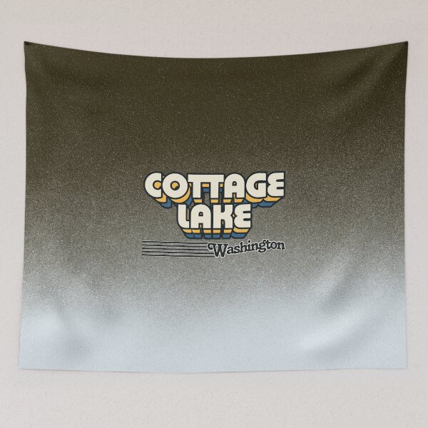 Item preview, Cottage Lake, Washington | Retro Stripes designed and sold by retroready.