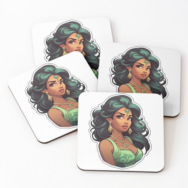 Item preview, Indian Queen Indian Princess Wearing Green designed and sold by PrincessJessieJ.