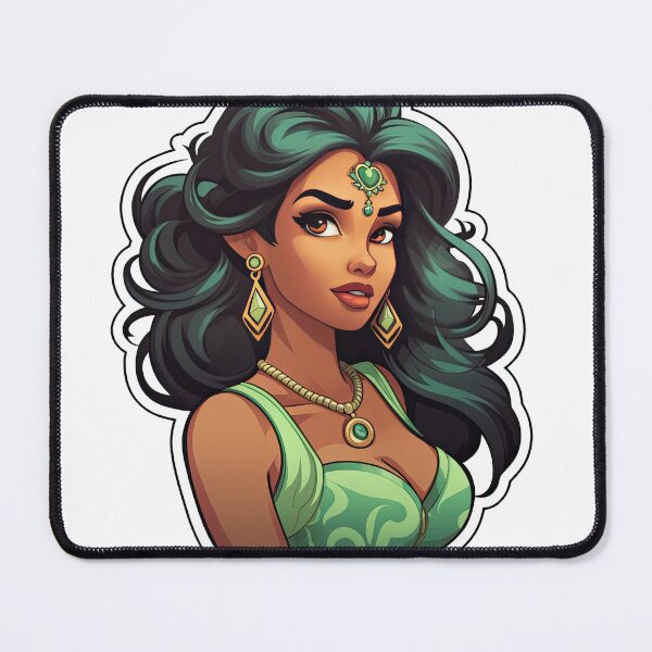 Item preview, Indian Queen Indian Princess Wearing Green designed and sold by PrincessJessieJ.