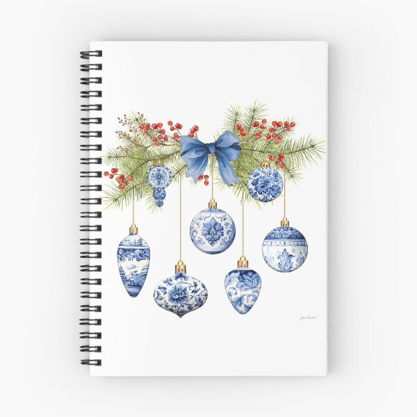 Item preview, Blue Chinoiserie Christmas A designed and sold by Jean Plout.