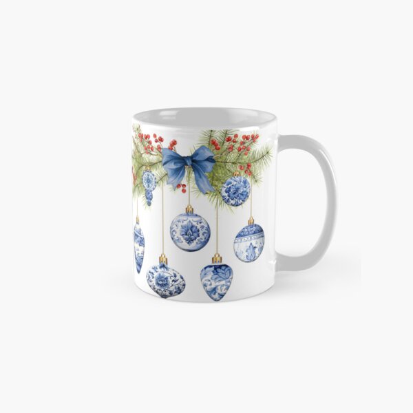 Item preview, Blue Chinoiserie Christmas A designed and sold by Jean Plout.