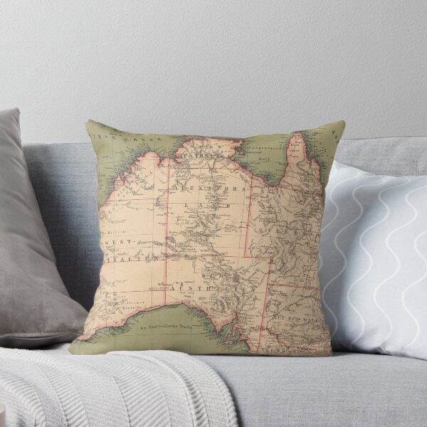 Item preview, Vintage Australian Topography Map (1888) designed and sold by BravuraMedia.