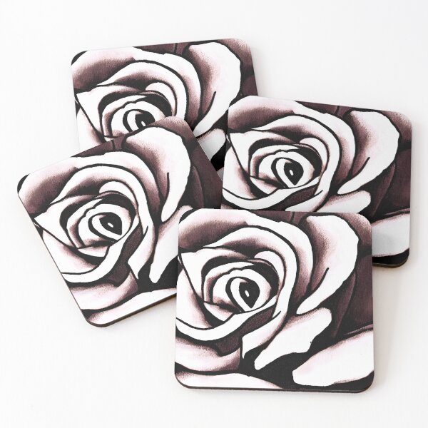Item preview, one line art of rose flower designed and sold by WhimsyNook Designs.