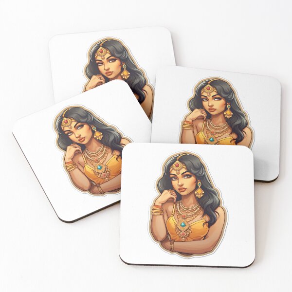 Item preview, Indian Queen Indian Princess Wearing Orange designed and sold by PrincessJessieJ.
