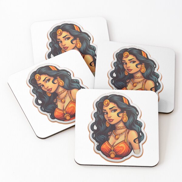Item preview, Indian Queen Indian Princess Wearing Orange designed and sold by PrincessJessieJ.