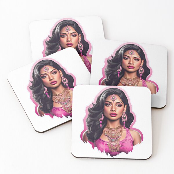 Item preview, Indian Queen Indian Princess Wearing Pink designed and sold by PrincessJessieJ.