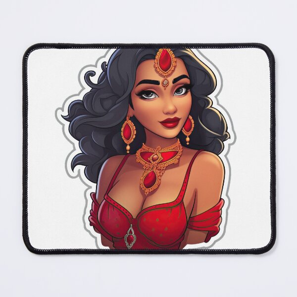 Item preview, Indian Queen Indian Princess Wearing Red designed and sold by PrincessJessieJ.