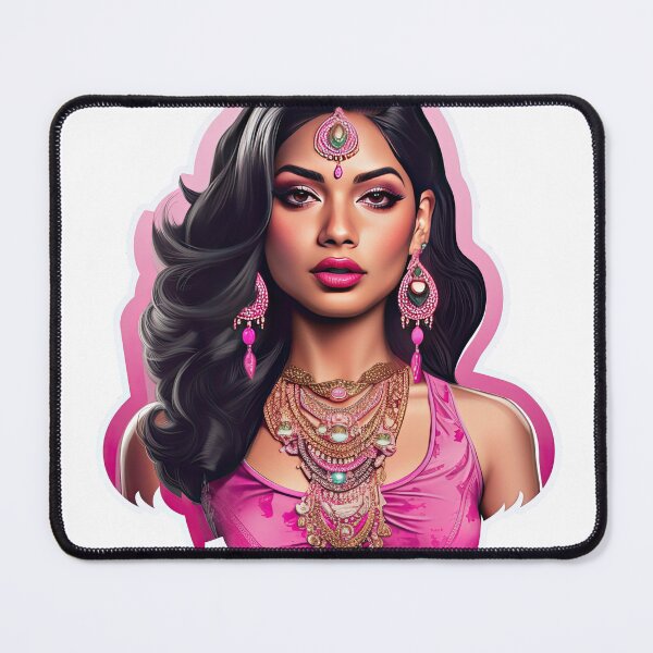 Item preview, Indian Queen Indian Princess Wearing Pink designed and sold by PrincessJessieJ.