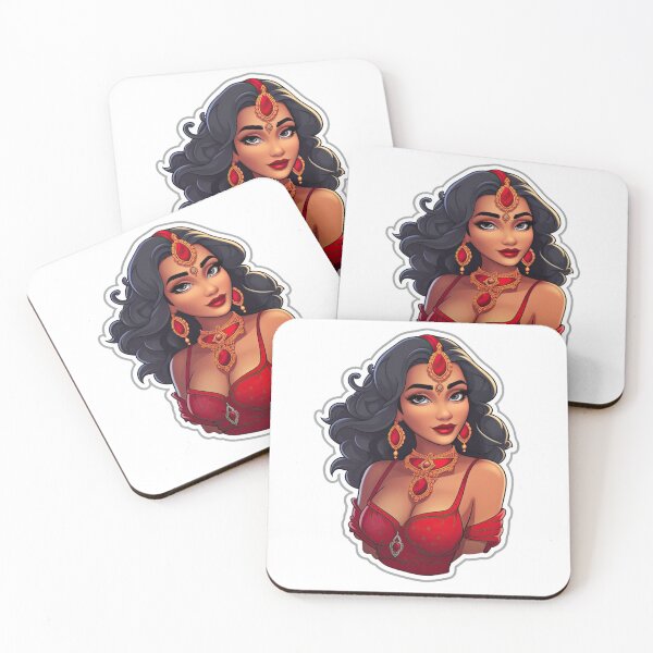 Item preview, Indian Queen Indian Princess Wearing Red designed and sold by PrincessJessieJ.