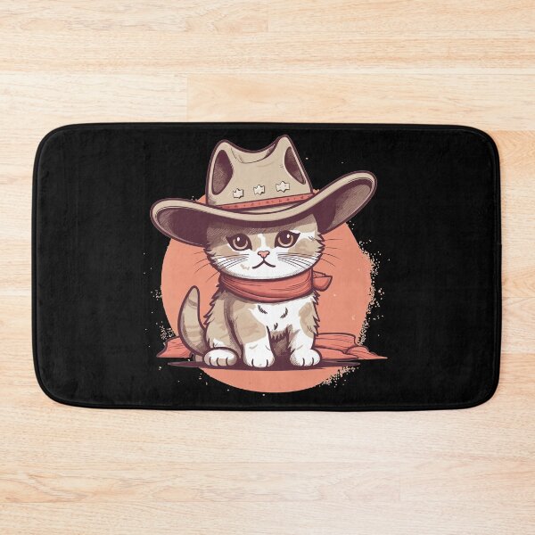 Item preview, Funny Cat Cowboy Cowgirl Meow Howdy Meowdy designed and sold by KsuAnn.