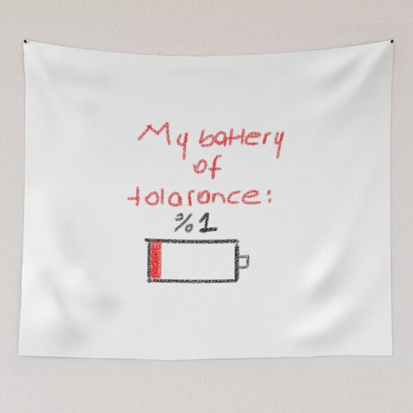 Item preview, MY BATTERY OF TOLARANCE designed and sold by SeekingMeaning.
